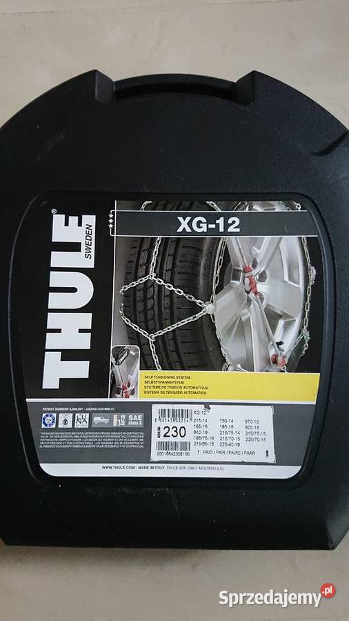NOWE Łańcuchy na koła THULE XG12 ROZMIAR 230 Władysławowo