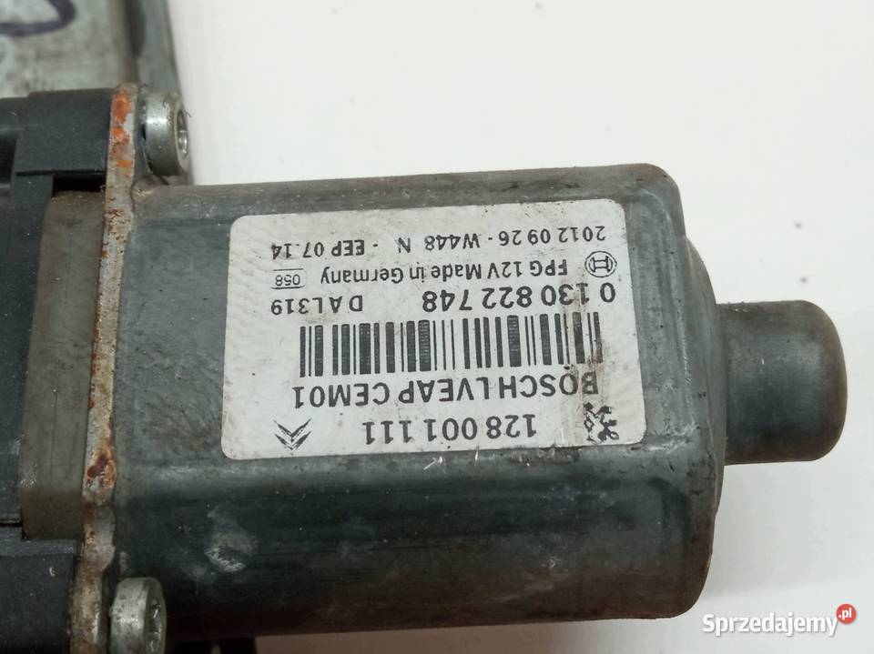 MECHANIZM SZYBY LEWY PRZÓD X7 0130822748 Citroen Mechanizmy opuszczania szyb sprzedam