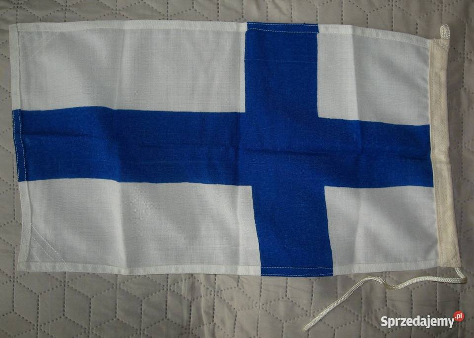 Flaga Finlandii fińska bandera flaga jachtowa Kępice