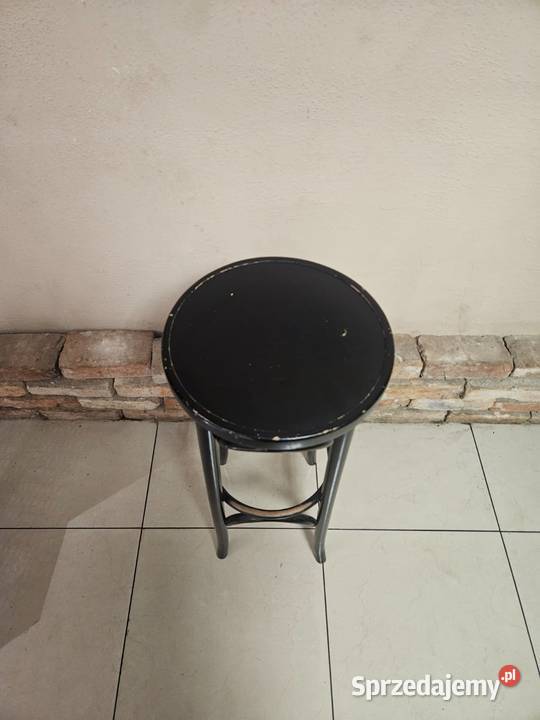 Czarny hoker barowy THONET ORYGNALNIE GIĘTE Pszczyna
