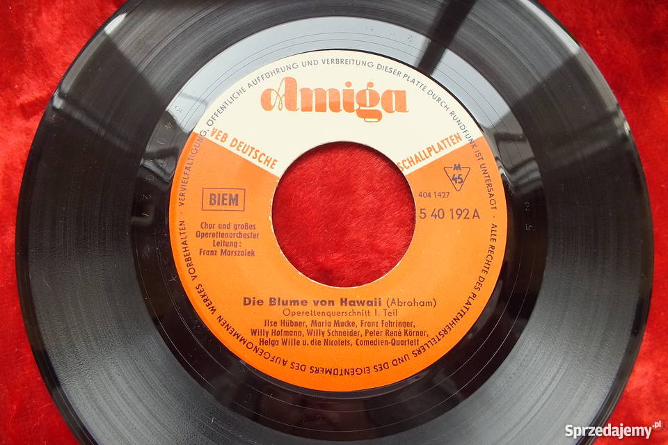 Płyta winylowa szelakowa Die blume von Hawaii Żary