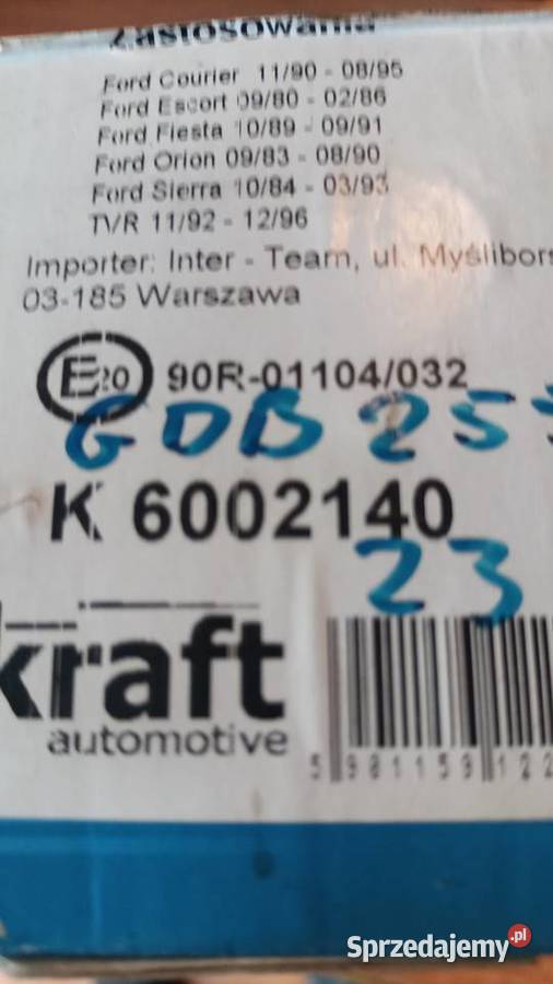 Klocki hamulcowe Ford Escort Fiesta Sierra Osiek