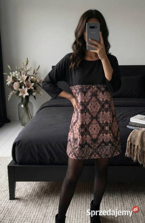 Sukienka boho SXL luźny krój Rozmiar uniwersalny Spódnice i sukienki