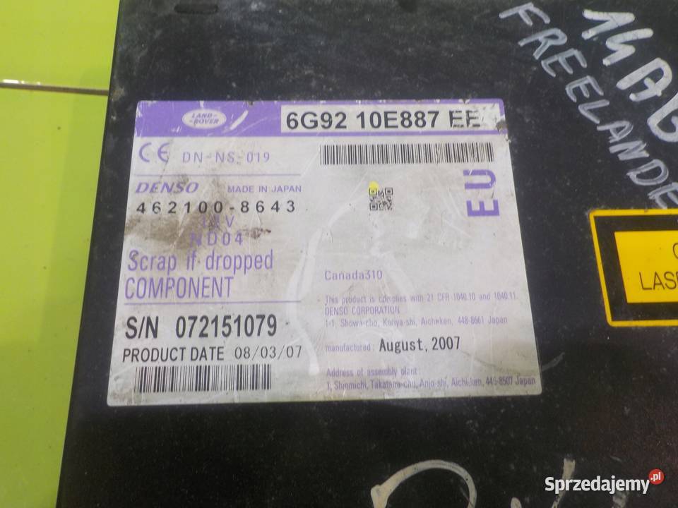 FREELANDER II 22 TD4 07r 5D czytnik nawigacji osobowe Suków