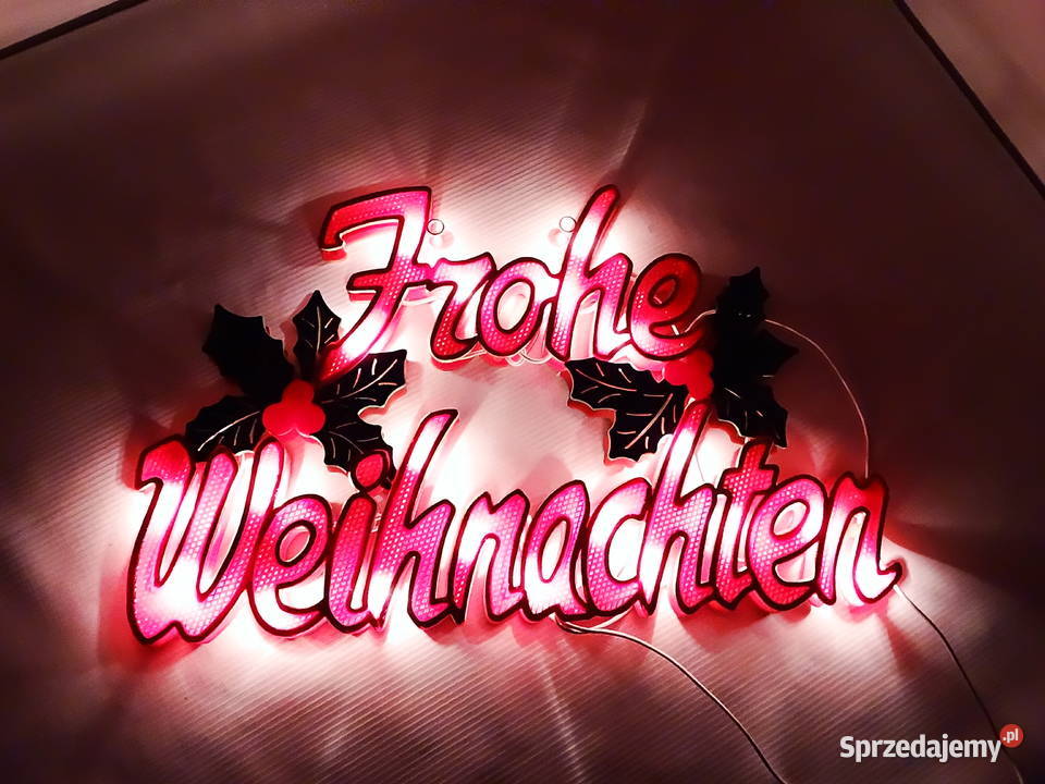 Dekoracja okienna Frohe Weihnachten Konst Smide Biłgoraj