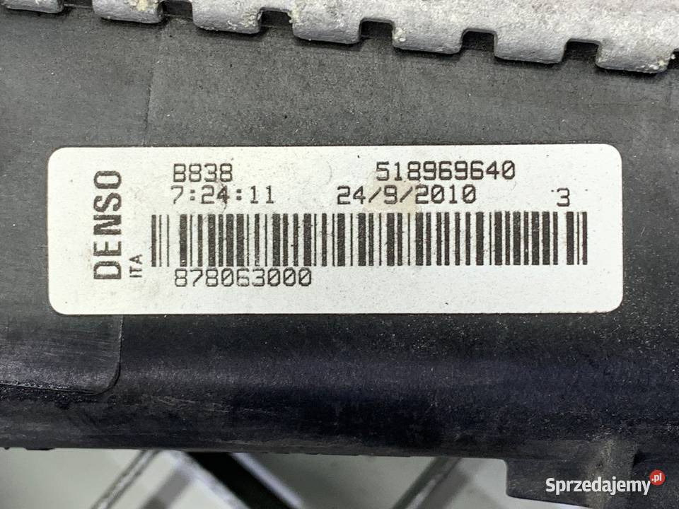 CHŁODNICA WODY FIAT BRAVO II 14 140 518969640 Motoryzacja