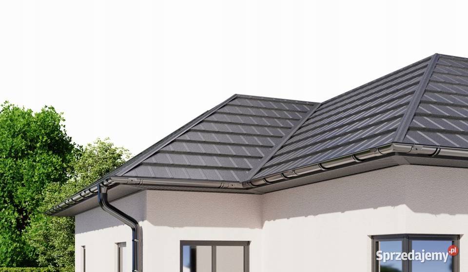 KROP STAL System rynnowy RURA fi 90 1m CZARNY Hajnówka
