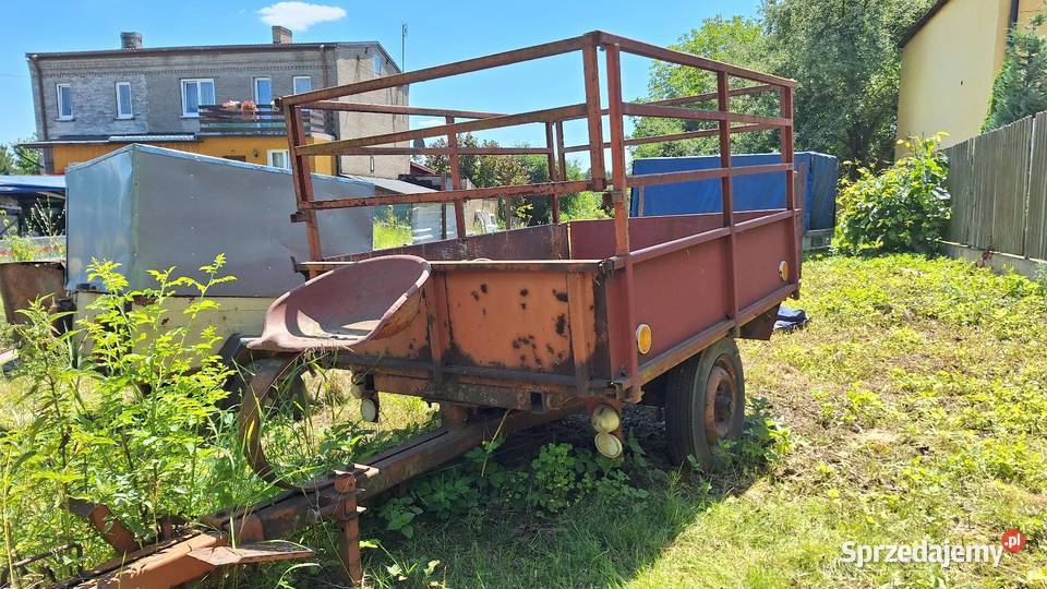 Przyczepa rolnicza dzika do renowacji Maszyny rolnicze świętokrzyskie Szewna