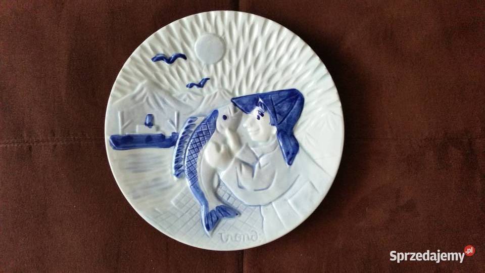 Talerzyk ceramiczny dekoracyjny ryba Puławy sprzedam