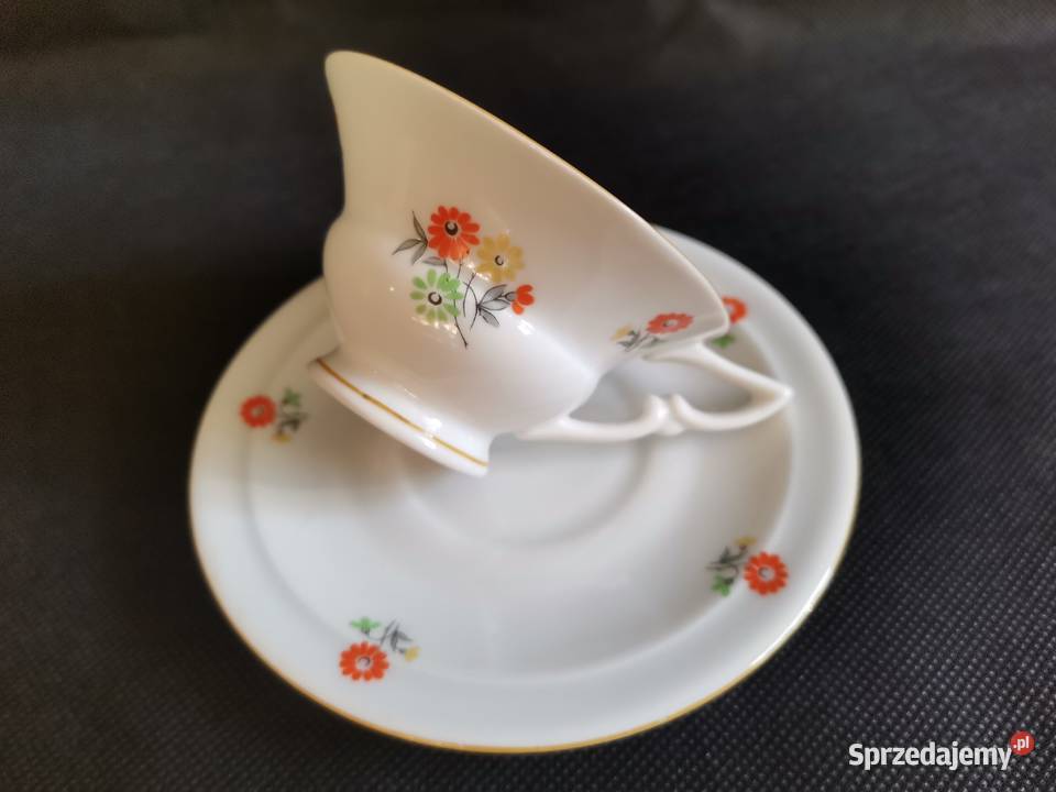 Stara unikatowa przedwojenna filiżanka porcelana śląskie Siemianowice Śląskie