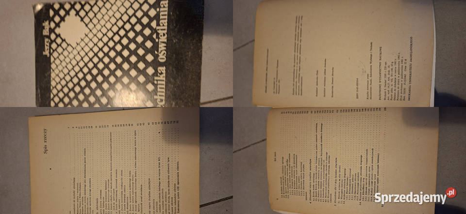 Technika oświetlania Jerzy Bink pierwsze wydanie Łęczyca