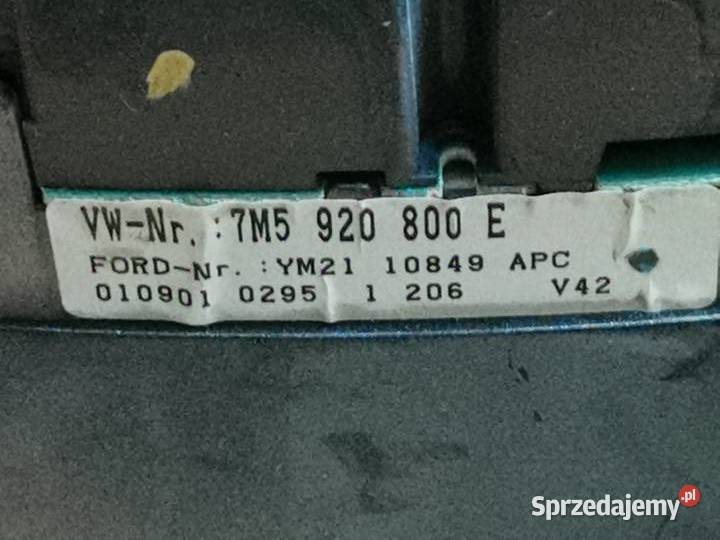 LICZNIK ZEGARY FORD GALAXY 19 TDI 7M5920800E Części Margonin