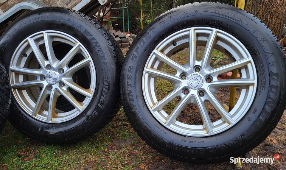 Komplet kół Alufelgi ET45 7J X 16 H2 opony Sypniewo