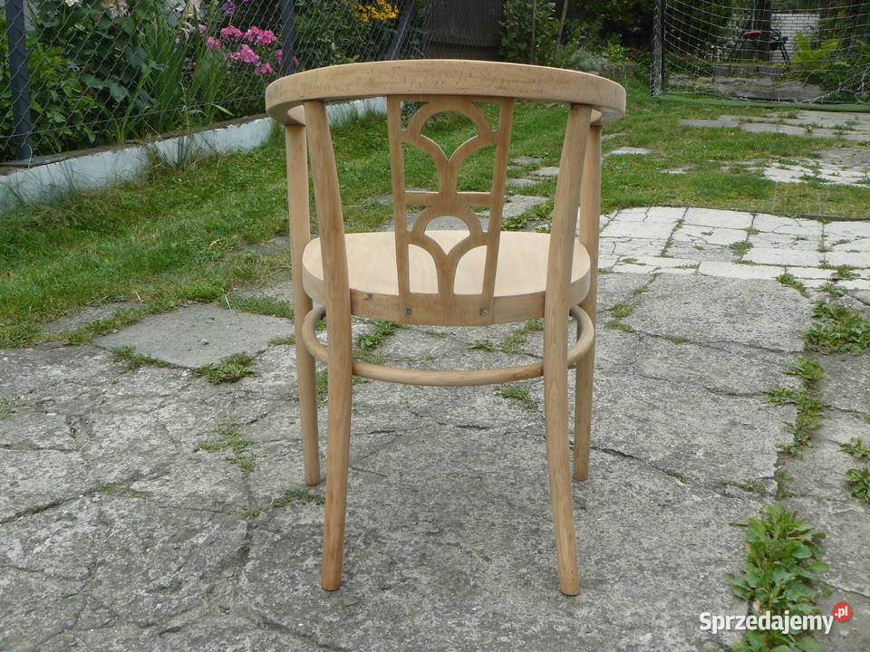 Stary fotelkrzesło Thonet sygnowany Nowy Sącz
