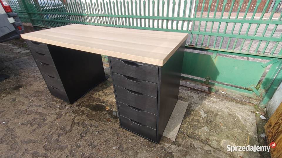 Biurko IKEA Lagkapten Alex czarnybrąz imitacja Warszawa