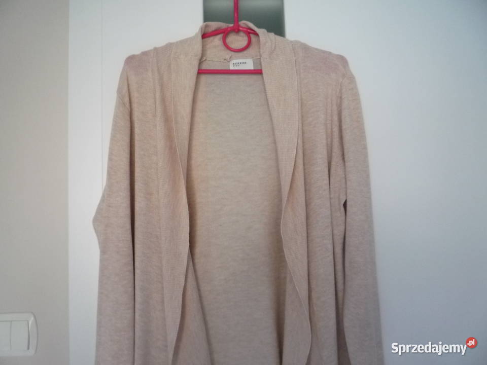 Reserved 40L 42XL Beżowy kardigan Sweter brązowy/beżowy Szczecin