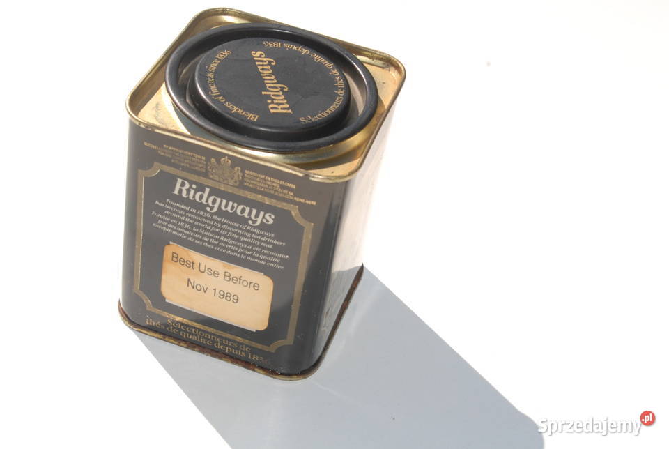 Stara puszka Angielskiej herbacie Ridgways antyk śląskie