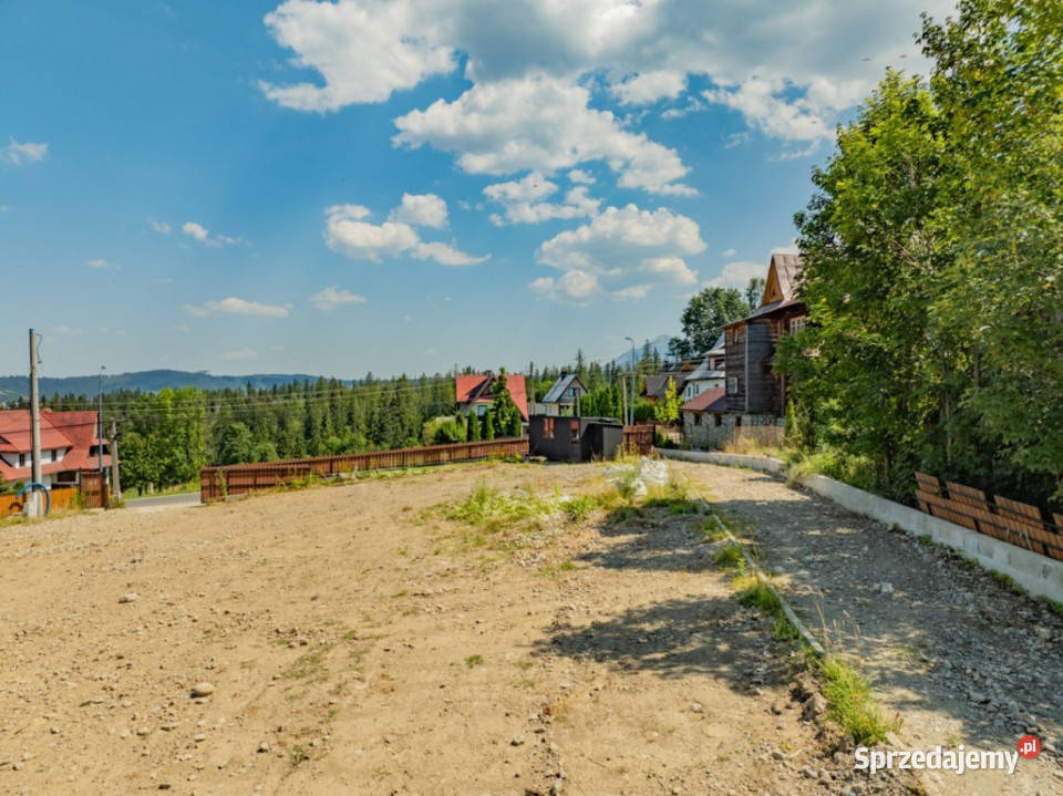 Działka z pozwoleniem na 4 domy Zakopane 2230 m