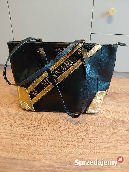 Torebka damska MONNARI czarnozłota elegancka Warszawa sprzedam
