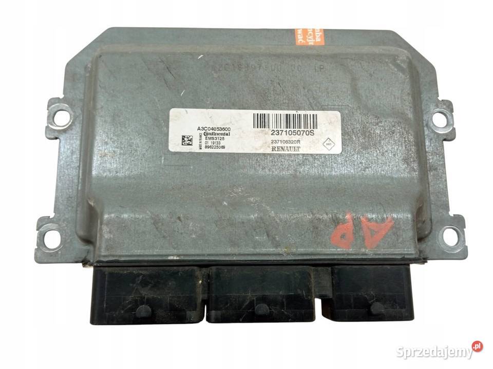 STEROWNIK SILNIKA 237105070S 16 B 114 Dacia