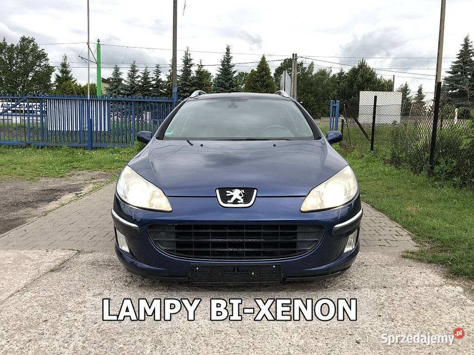 Peugeot 407 XENON 20d 136 Panorama Półskóry diesel Łódź