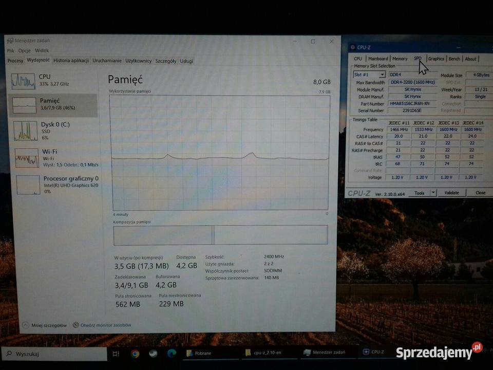 SK hynix DDR4 2x4GB 8GB PC4 3200AA RAM laptopowy kujawsko-pomorskie sprzedam