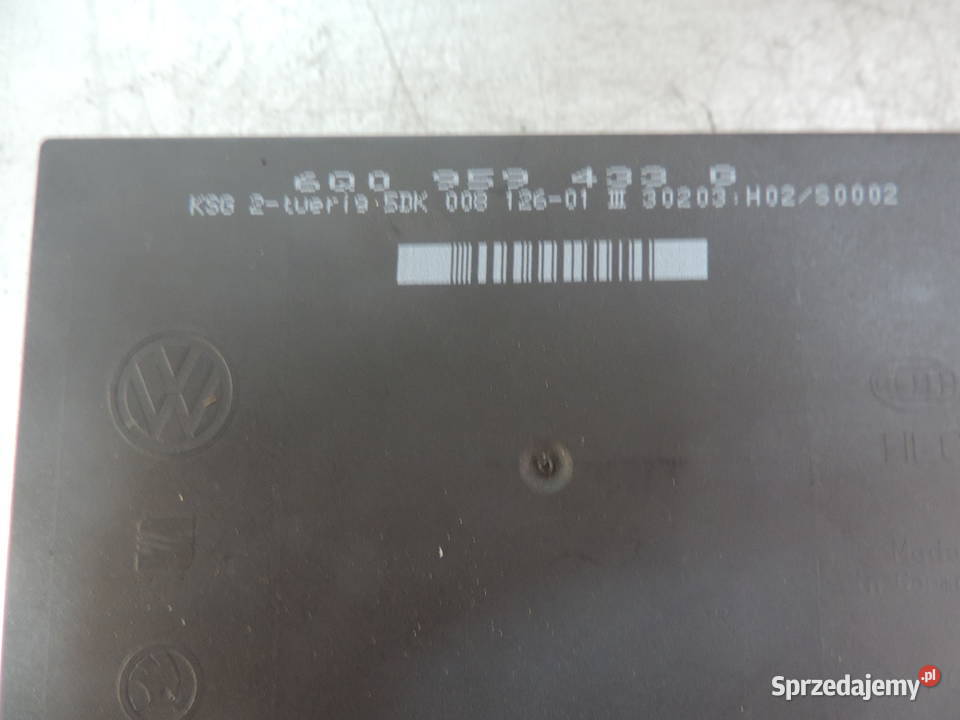 VW Polo 9N Moduł Komfortu 6Q0959433G sprzedam
