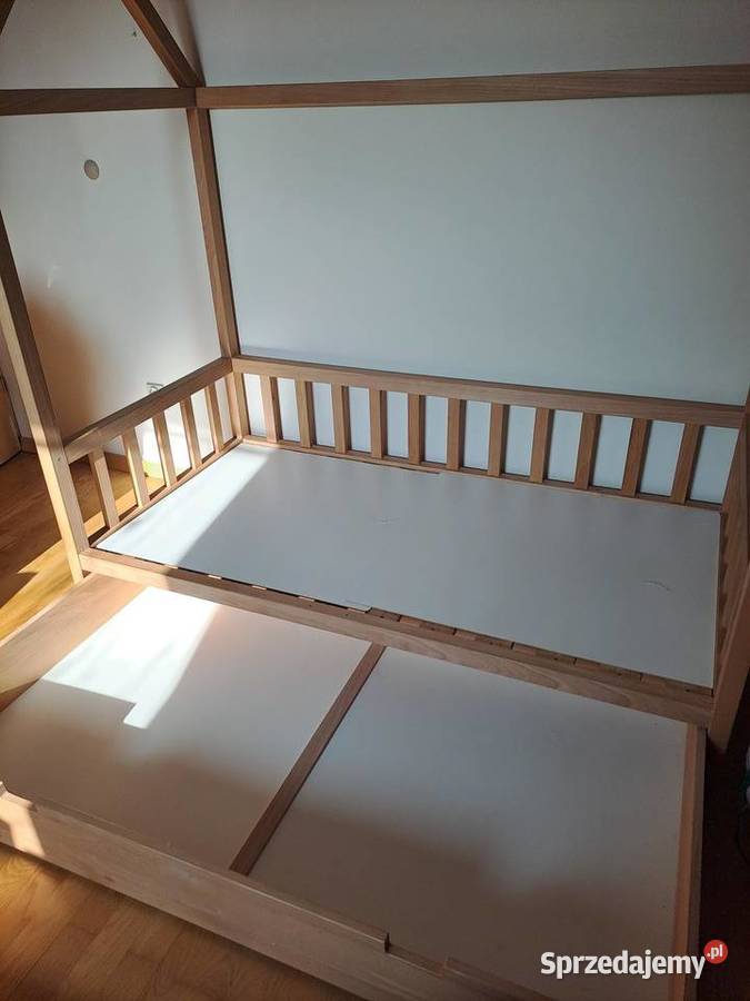 Dębowe łóżko domek dziecięce 160 x 80 Meble Poznań