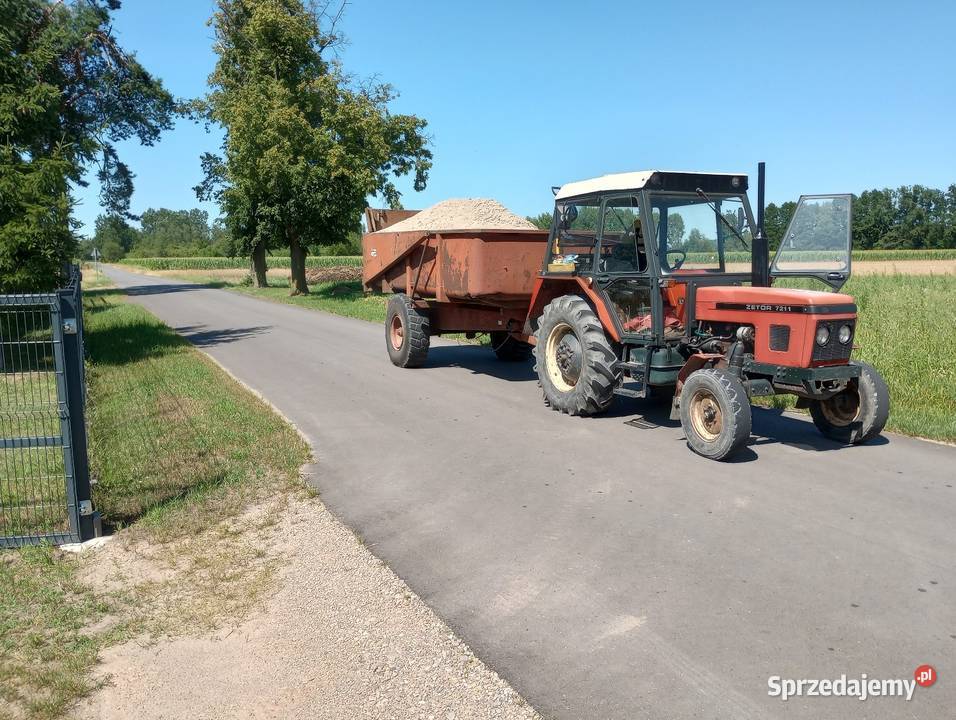 Przyczepa skorupowa jednoosiowa 85t wywrotka Łózki