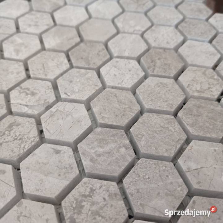 mozaika plaster miodu hexagon tundra grey