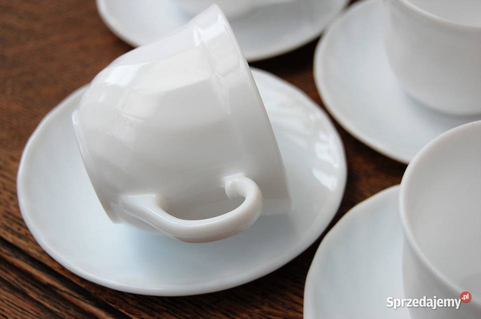 Filiżanki Arcopal Francja 200 ml 5 białe szkło biały lubelskie