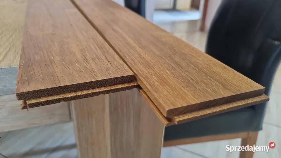 DESKA PODŁOGOWA PODŁOGA DREWNO LITA MERBAU Prusice sprzedam