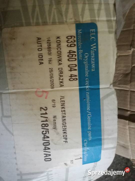 Mercedes W639 vito viano końcówka drążka mazowieckie Warszawa