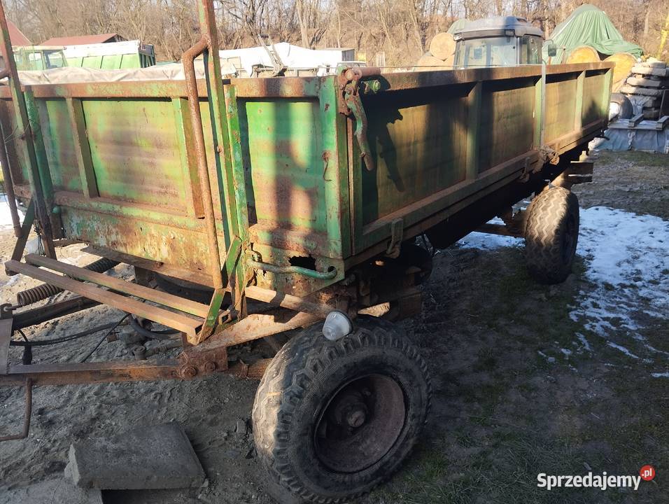 Przyczepa agromet t 169 4 tony biafamar do uszkodzony śląskie Wodzisław Śląski