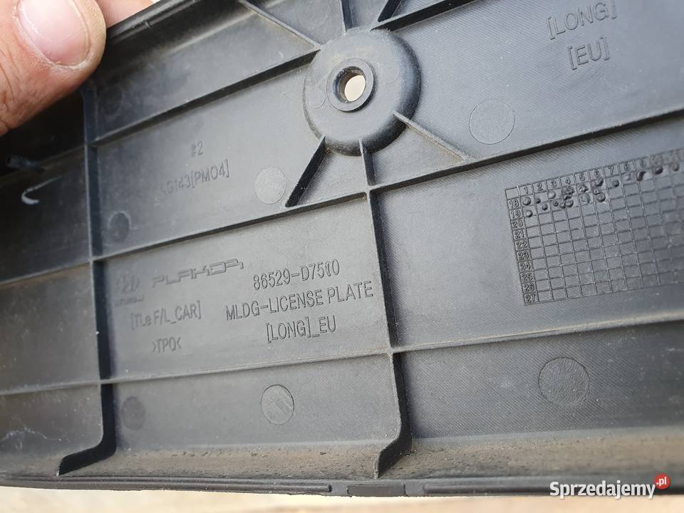 HYUNDAI TUCSON 3 III LIFT PODSTAWA TABLICY REJ wielkopolskie Międzychód
