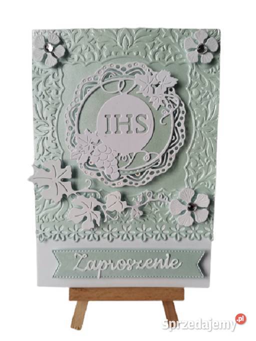 Zaproszenia Komunia Chłopiec Ihs Z Winogronem W Poznań