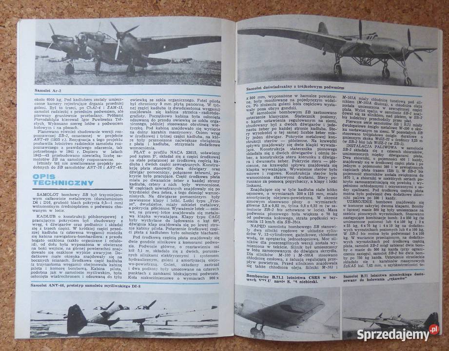 W Samolot bombowy SB2 TBiU Warszawa