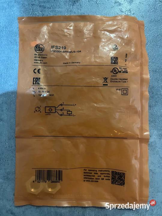 Czujnik indukcyjny M12 IFM IFS219