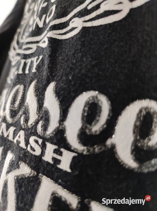 surowo cięta koszulka jack daniels bluzka czarny Kielce