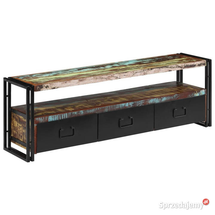 Szafka pod TV z drewna odzyskanego 120 x 30 x 40