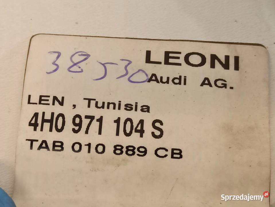 AUDI A8 D4 WIĄZKA ZDERZAKA PDC TYŁ 4H0971104S