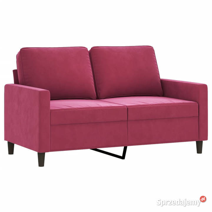 Sofa 2osobowa winna czerwień 120 tapicerowana Warszawa