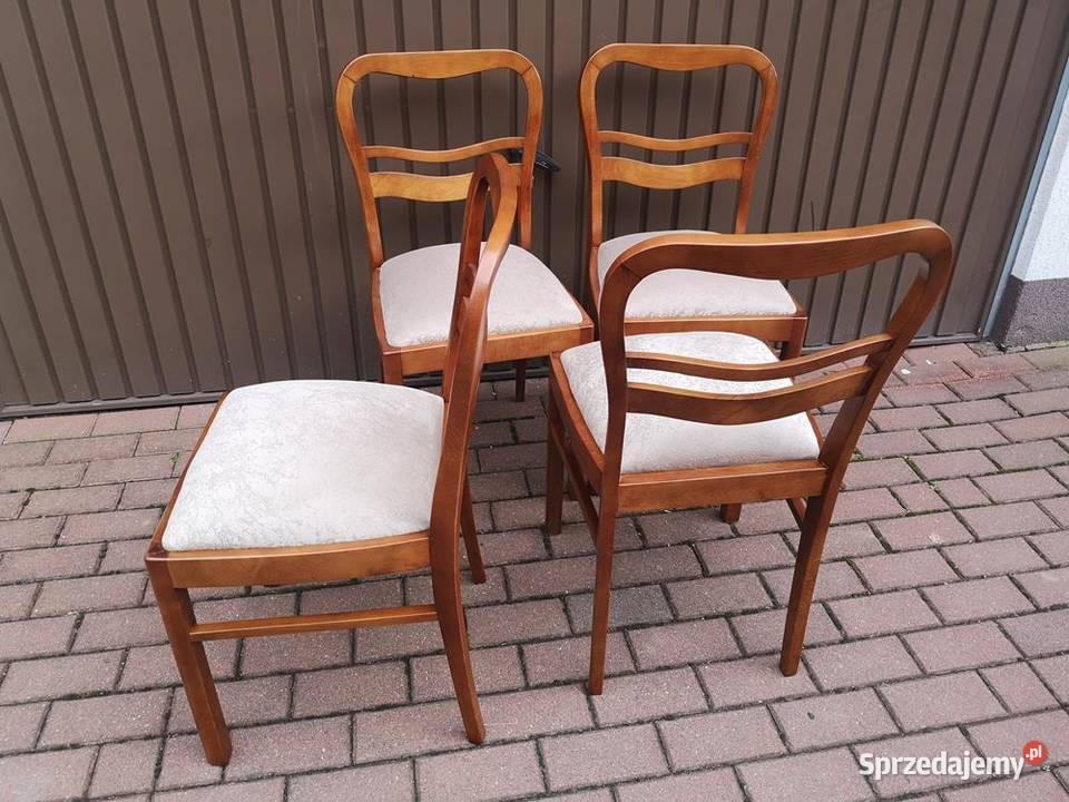 Krzesła ARTDECO Stare Antyk Komplet 4 Sztuki Swarzędz sprzedam