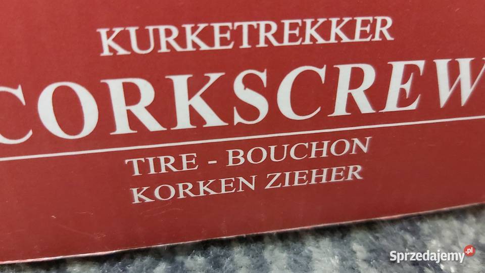 Elegancki otwieracz do butelek nowy w pudełku