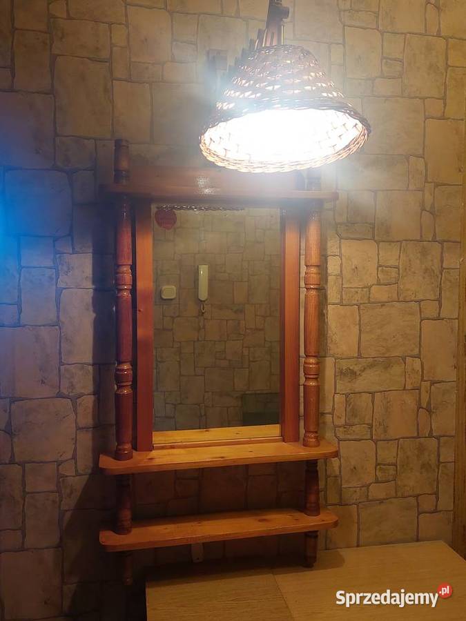 Lustro lampa wieszak Katowice