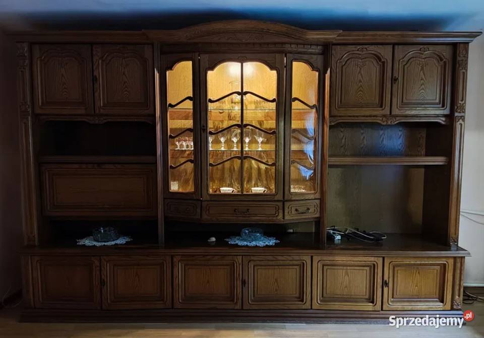 Zestaw mebli drewnianych meblościanka Ozimek