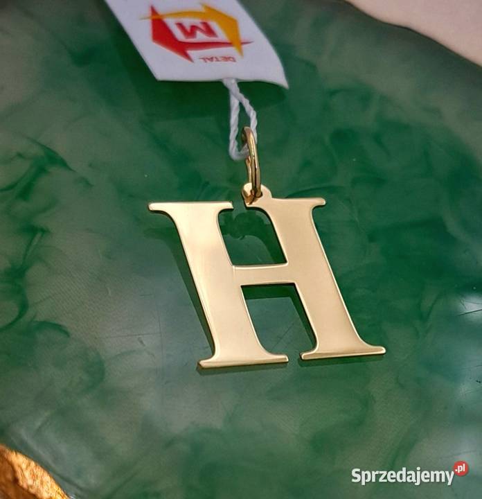 20 Wisiorek Złoty pr585 Literka H Z1204