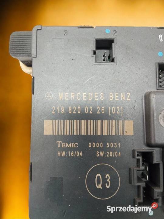MODUŁ DRZWI LEWY TYŁ 2198200226 MercedesBenz sprzedam