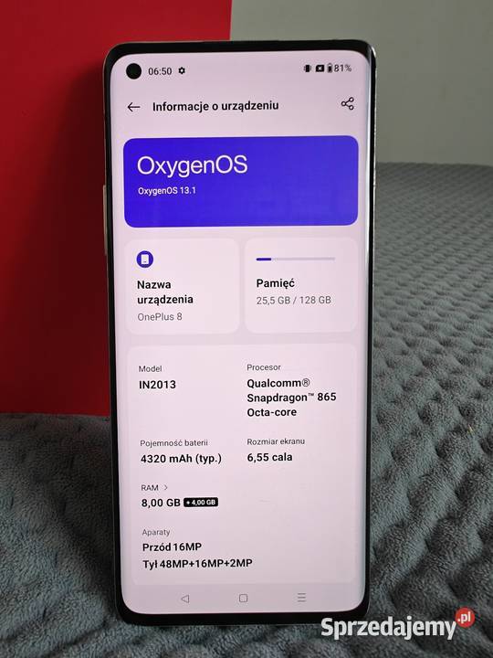 Oneplus 8 8gb RAM 128gb ROM 1 8 Łańcut