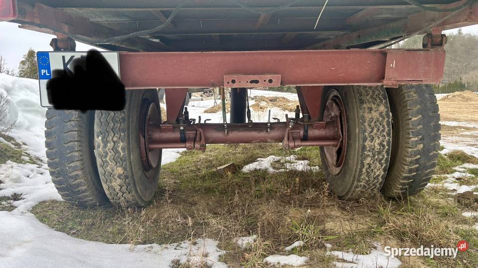 Przyczepa jednoosiowa zarejestrowana z kiprem Tarnów